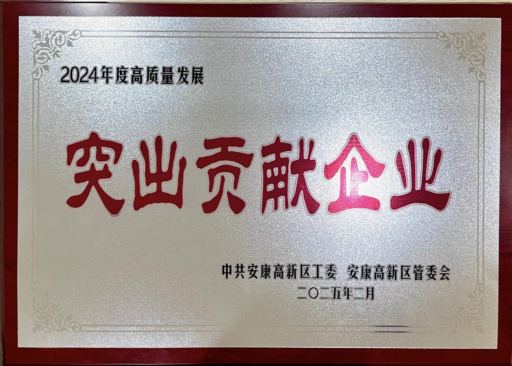 安康市高新区突出贡献企业